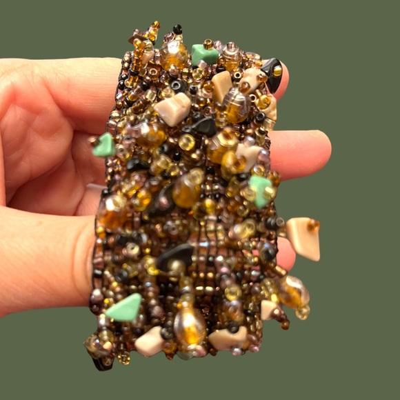 Beaded brown  Bracelet - Picture 2 of 3